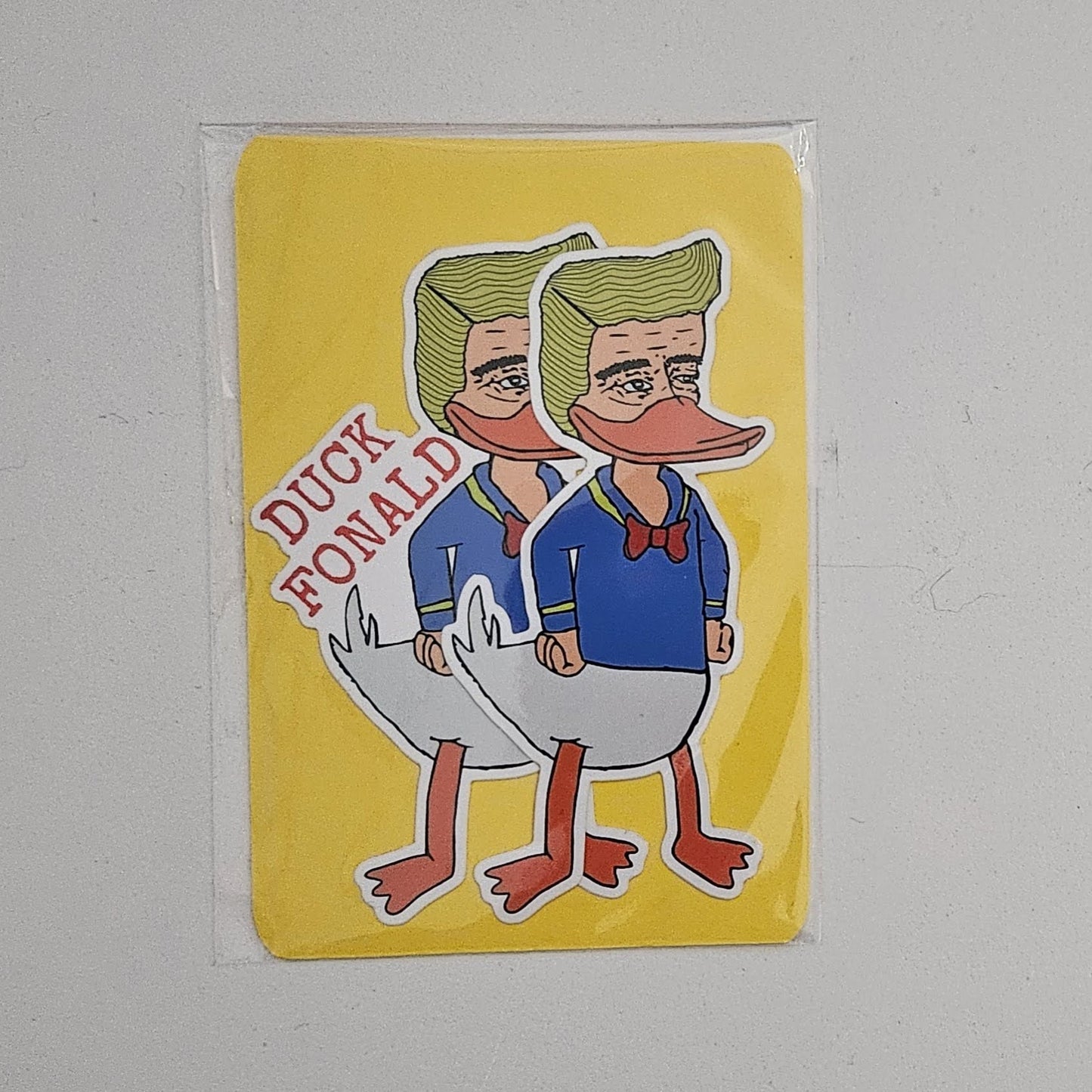 Duck Fonald Sticker 2 Pack - 3.5" x 1.7"