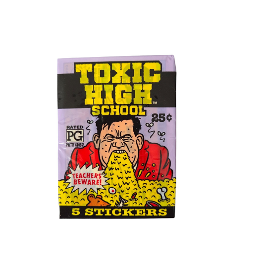 Toxic High School 48 Packs Stickers Box 91T Like Wacky Package Garbage Pail Kids