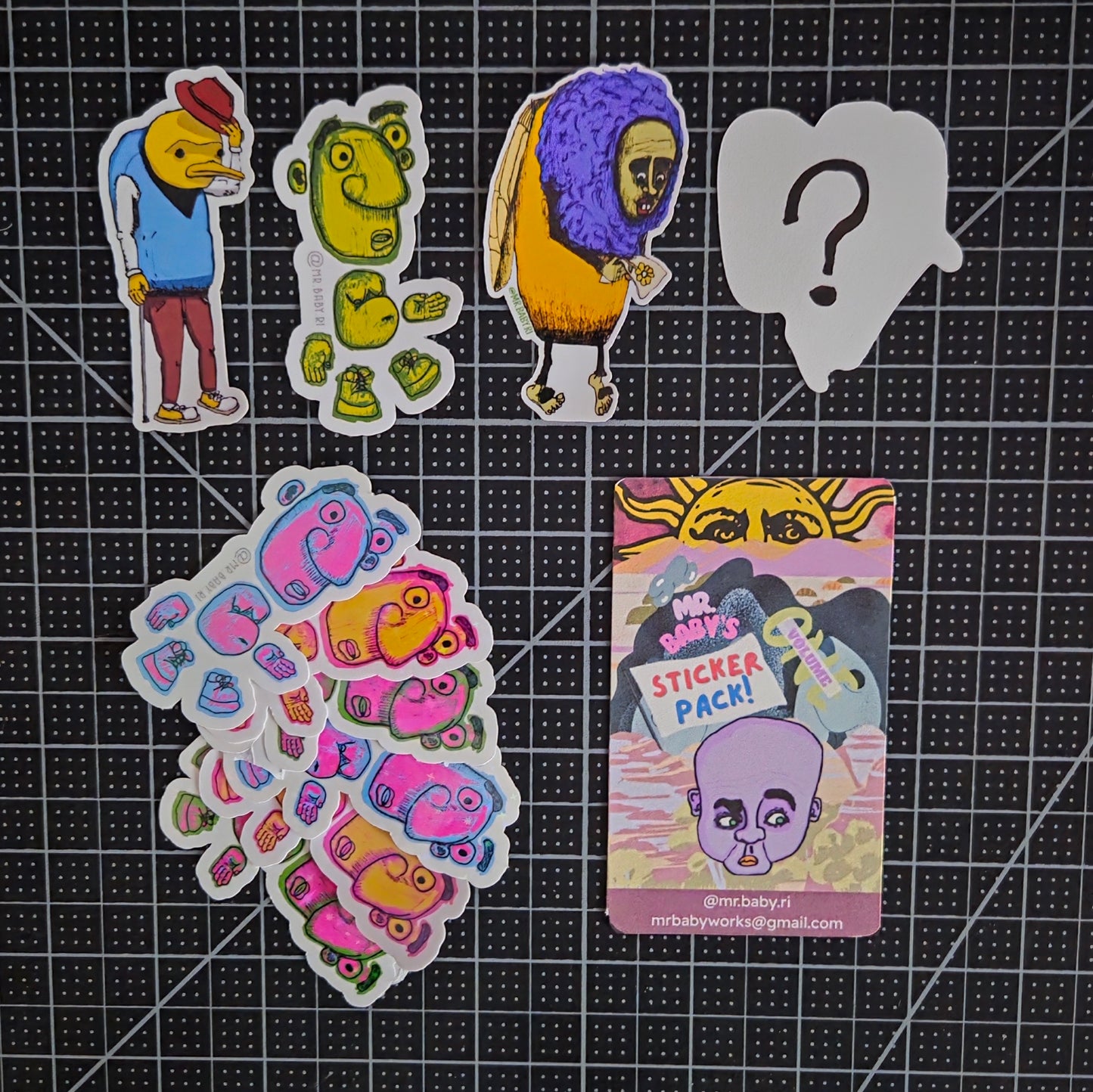 5 Stickers! - Mr. Baby's Sticker Pack [Volume One]