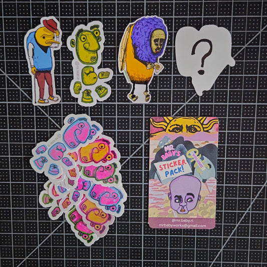 5 Stickers! - Mr. Baby's Sticker Pack [Volume One]